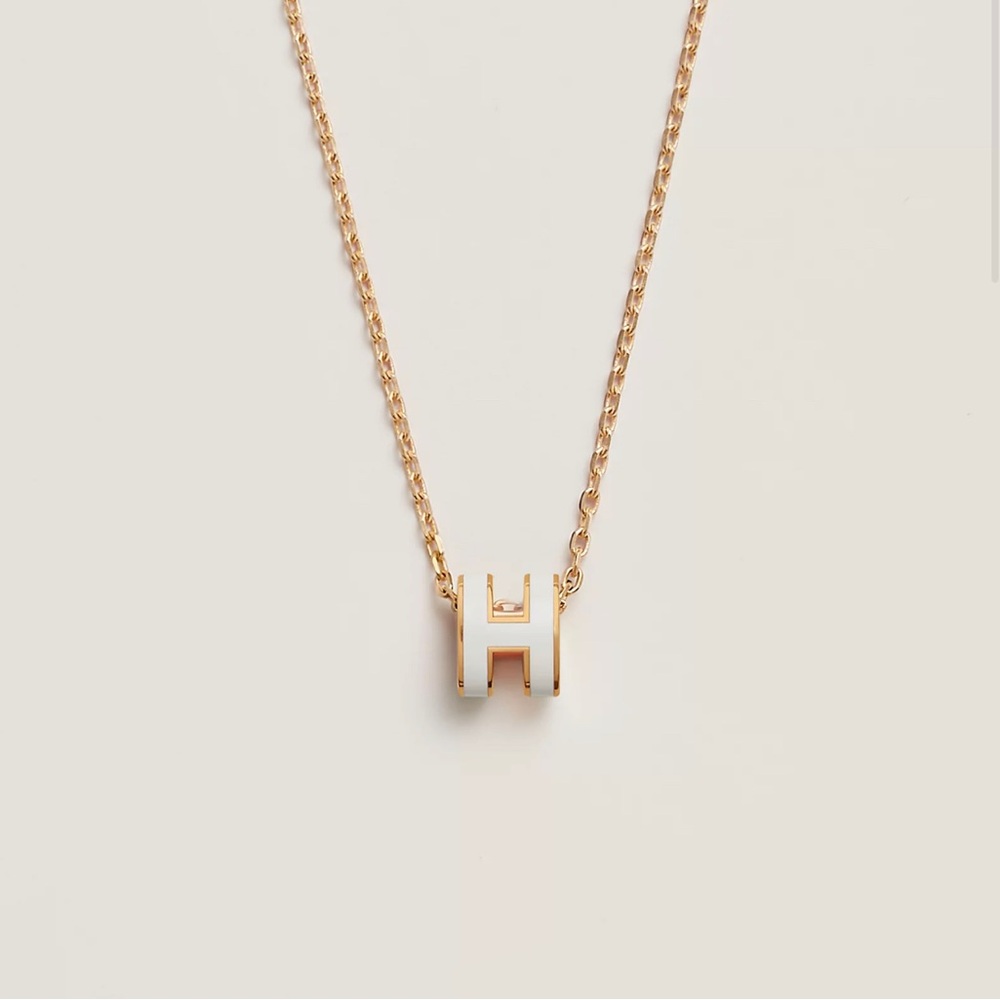 Hermes H Necklace Box and Pouch Included